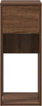 vidaXL - Computertorenstandaard - met - lade - 30x44x74 - cm - bruin - eikenkleur