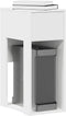 vidaXL - Computertorenstandaard - met - lade - 30x44x74 - cm - wit