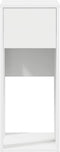 vidaXL - Computertorenstandaard - met - lade - 30x44x74 - cm - wit
