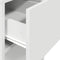 vidaXL - Computertorenstandaard - met - lade - 30x44x74 - cm - wit