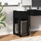 vidaXL - Computertorenstandaard - met - lade - 30x44x74 - cm - zwart