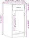 vidaXL - Computertorenstandaard - met - lade - 35x45x77 - cm - sonoma - eikenkleurig