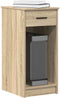 vidaXL - Computertorenstandaard - met - lade - 35x45x77 - cm - sonoma - eikenkleurig