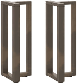vidaXL - Console - tafelpoten - 2 - st - T-vormig - 25x28x(72-73)cm - staal - naturel
