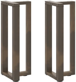 vidaXL - Console - tafelpoten - 2 - st - T-vormig - 38x25x(72-73)cm - staal - naturel