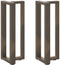 vidaXL - Console - tafelpoten - 2 - st - T-vormig - 38x25x(72-73)cm - staal - naturel