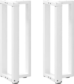 vidaXL - Console - tafelpoten - 2 - st - T-vormig - 38x25x(72-73) - cm - staal - wit