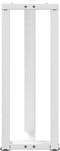 vidaXL - Console - tafelpoten - 2 - st - T-vormig - 38x25x(72-73) - cm - staal - wit