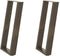 vidaXL - Console - tafelpoten - 2st - U-vormig - 28x(72-73)cm - staal - naturel