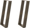 vidaXL - Console - tafelpoten - 2st - U-vormig - 38x(72-73)cm - staal - naturel