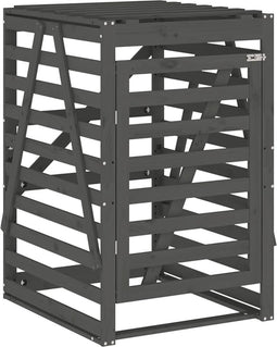 vidaXL - Containerberging - 84x90x128,5 - cm - massief - grenenhout - grijs