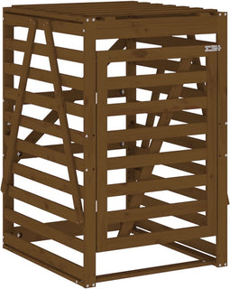 vidaXL - Containerberging - 84x90x128,5 - cm - massief - grenenhout - honingbruin