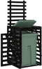 vidaXL - Containerberging - 84x90x128,5 - cm - massief - grenenhout - zwart