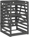 vidaXL - Containerberging - 84x90x128,5 - cm - massief - grenenhout - grijs