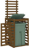 vidaXL - Containerberging - 84x90x128,5 - cm - massief - grenenhout - honingbruin