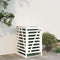 vidaXL - Containerberging - 84x90x128,5 - cm - massief - grenenhout - wit