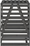 vidaXL - Containerberging - 84x90x128,5 - cm - massief - grenenhout - grijs