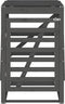 vidaXL - Containerberging - 84x90x128,5 - cm - massief - grenenhout - grijs
