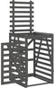 vidaXL - Containerberging - 84x90x128,5 - cm - massief - grenenhout - grijs