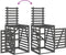 vidaXL - Containerberging - 84x90x128,5 - cm - massief - grenenhout - grijs