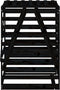 vidaXL - Containerberging - 84x90x128,5 - cm - massief - grenenhout - zwart
