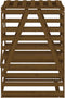vidaXL - Containerberging - 84x90x128,5 - cm - massief - grenenhout - honingbruin