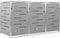 vidaXL - Containerberging - driedubbel - 207x77,5x112,5 - cm - roestvrij - staal