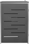 vidaXL - Containerberging - driedubbel - 207x77,5x112,5 - cm - roestvrij - staal