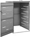 vidaXL - Containerberging - driedubbel - 207x77,5x112,5 - cm - roestvrij - staal