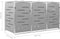 vidaXL - Containerberging - driedubbel - 207x77,5x112,5 - cm - roestvrij - staal