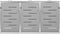 vidaXL - Containerberging - driedubbel - 207x77,5x112,5 - cm - roestvrij - staal