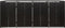 vidaXL - Containerberging - driedubbel - 207x80x117 - cm - poly - rattan - zwart