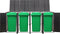 vidaXL - Containerberging - driedubbel - 207x80x117 - cm - poly - rattan - grijs