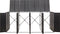 vidaXL - Containerberging - driedubbel - 207x80x117 - cm - poly - rattan - zwart