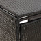 vidaXL - Containerberging - driedubbel - 207x80x117 - cm - poly - rattan - zwart
