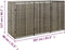 vidaXL - Containerberging - driedubbel - 207x80x117 - cm - poly - rattan - grijs