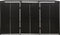 vidaXL - Containerberging - driedubbel - 207x80x117 - cm - poly - rattan - zwart