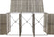 vidaXL - Containerberging - driedubbel - 207x80x117 - cm - poly - rattan - grijs