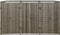 vidaXL - Containerberging - driedubbel - 207x80x117 - cm - poly - rattan - grijs