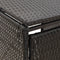 vidaXL - Containerberging - driedubbel - 207x80x117 - cm - poly - rattan - grijs