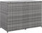 vidaXL - Containerberging - dubbel - 148x77x111 - cm - poly - rattan - antraciet