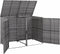 vidaXL - Containerberging - dubbel - 148x77x111 - cm - poly - rattan - antraciet