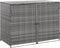 vidaXL - Containerberging - dubbel - 148x77x111 - cm - poly - rattan - antraciet
