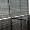 vidaXL - Containerberging - dubbel - 148x77x111 - cm - poly - rattan - antraciet