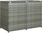 vidaXL - Containerberging - dubbel - 148x77x111 - cm - poly - rattan - antraciet