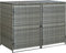 vidaXL - Containerberging - dubbel - 148x77x111 - cm - poly - rattan - antraciet