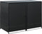 vidaXL - Containerberging - dubbel - 148x80x111 - cm - poly - rattan - zwart