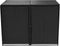 vidaXL - Containerberging - dubbel - 148x80x111 - cm - poly - rattan - zwart