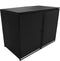 vidaXL - Containerberging - dubbel - 148x80x111 - cm - poly - rattan - zwart