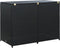 vidaXL - Containerberging - dubbel - 148x80x111 - cm - poly - rattan - zwart